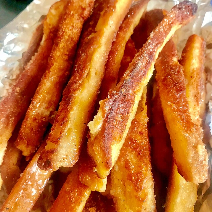 サンドイッチ用のパン耳deカリカリフレンチトースト レシピ 作り方 By らくてんパンダ 楽天レシピ サンドイッチ用のパン耳deカリカリフレンチトースト レシピ 作り方 By らくてんパンダ 楽天レシピ